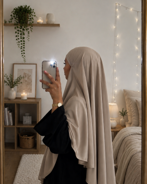 Khimar wool peach Nude