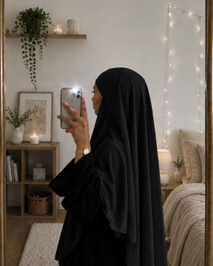 Khimar wool peach Noir